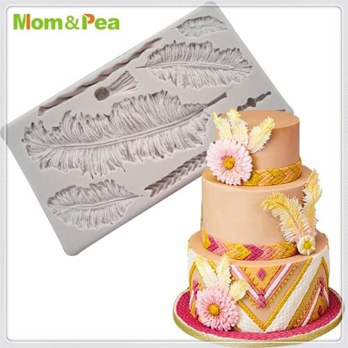 MPA1784 Feather Shaped Silicone Mold Gum Paste Chocolate Ornamental Fondant Mould Cake Decoration Tools