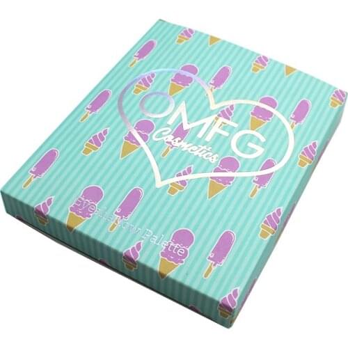 Wholesale custom cosmetic paper packaging boxes from China for eyeshadow palette packaging