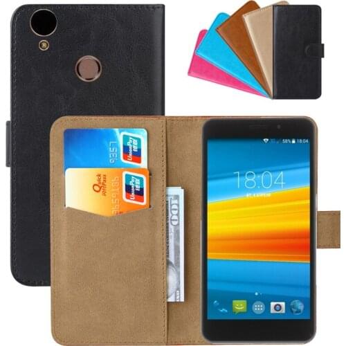 Luxury Wallet Case For DEXP Ixion MS155 Coil PU Leather Retro Flip Cover Magnetic Fashion Cases Strap