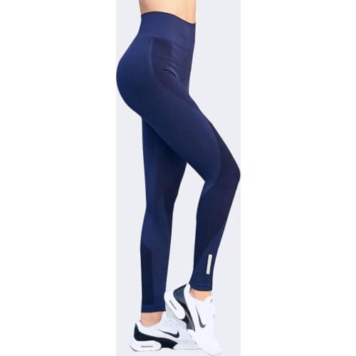 SALSPOR Women Mesh Patchwor Gym Yoga Pants High Waist Seamless Leggings Stretch Slim Running Quick Dry Fitness Leggins For Girls