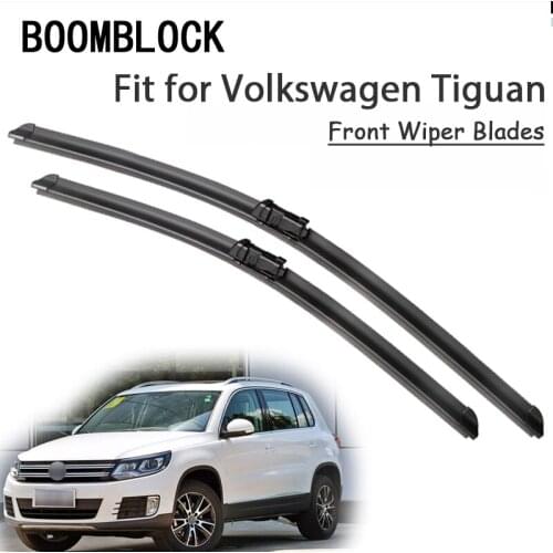 BOOMBLOCK 2PCS Front Windshield Wiper Blades For Volkswagen Tiguan VW Tiguan 2016 2017 2018 2013-2015 Accessories