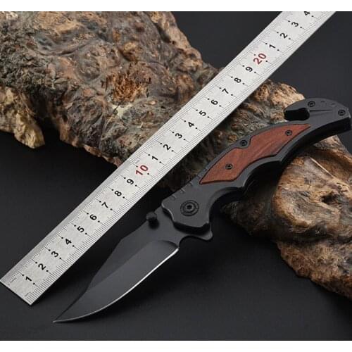3CR13 Stainless Steel Outdoor Folding Knife Field Survival Multi-function Self-defense Tool Portable Pocket Knife CN(Origin)