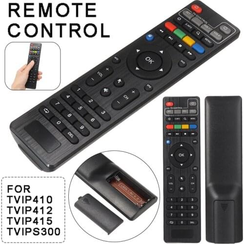 1pc Smart Remote Control Fit for Tvip410/Tvip412/Tvip415/TvipS300 Model Series Black Audio Video Players Remote Controller