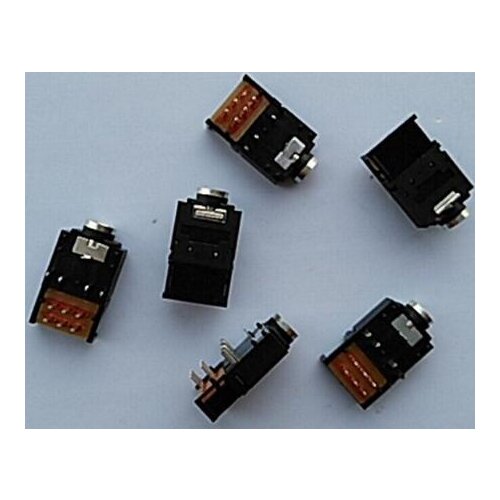 10PCS 3.5mm Female Audio Connector 11 Pin DIP Headphone Jack Socket PJ-307B