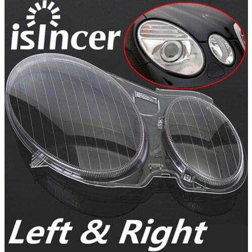 2PCS Clear Right/Left Car Housing Headlight Lens Headlamp Lense Shell Cover Lamp Assembly For Mercedes/Benz E CLASS W211 02-08