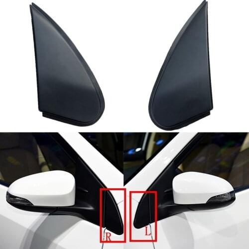 Cafoucs Car Exterior Rearview Mirror Door Trim Cover Front Window Triangle Plate Frame For Toyota Corolla [EU] 2014-2016