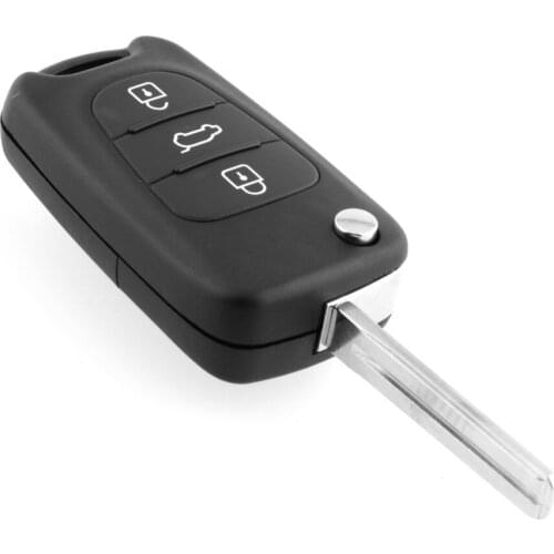 Folding Remote Keyless Entry Key CASE Shell 3 BUTTONS Replacement For KIA SORENTO SPORTAGE CERATO RIO Uncut Blade