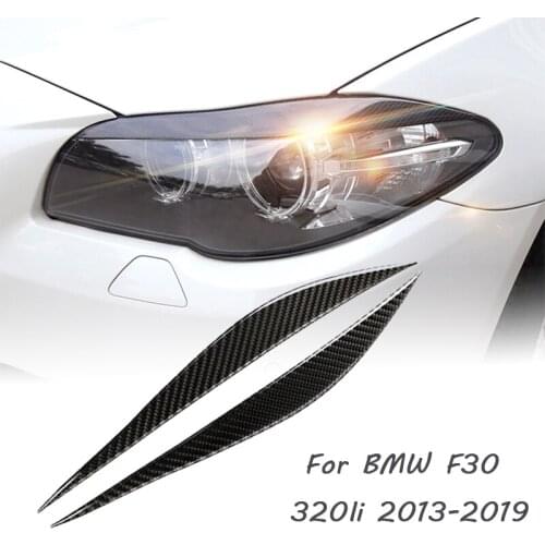 For BMW F30 320li 2013-2019 Headlight Lamp Eyebrow Decorative Strip Lampshade Sequins Modification Car Decoration