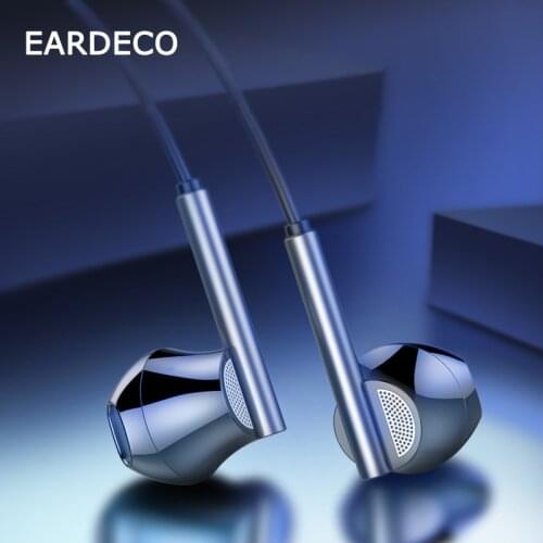 EARDECO 8 Cores Mobile Wired Headphones In Ear Shocking Bass Earphone Earbuds 3.5mm Stereo Headset Music Hifi Headphone with Mic
