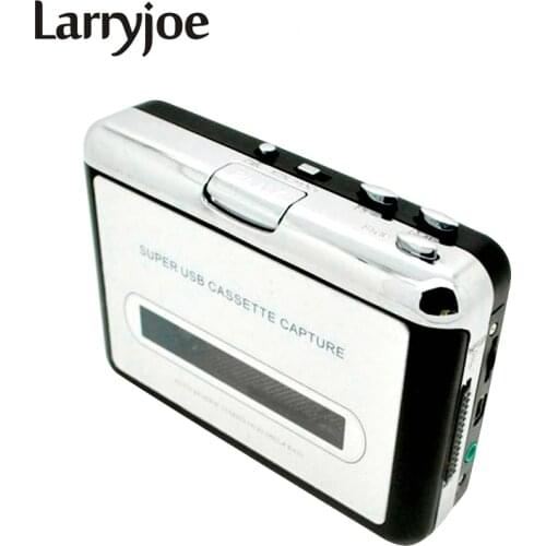 Larryjoe New USB cassette capture Player,Tape to PC, Super Portable USB Cassette-to-MP3 Converter Capture with Retail Package