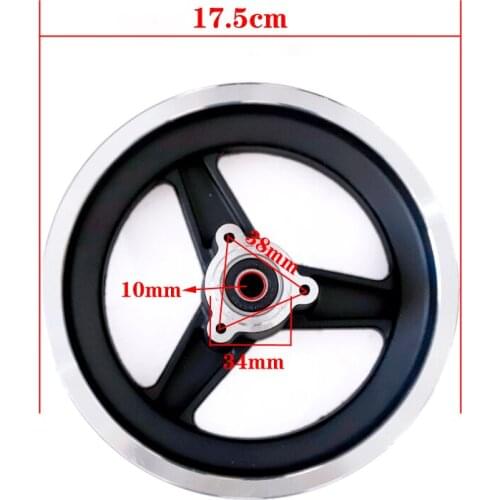 10 Inch Electric Scooter Wheel Hub 10 Inch Aluminum Alloy Wheel Rims 10x2 10x2.125 10x2.50 10x2.25 10x70-6.5 Tires Rims