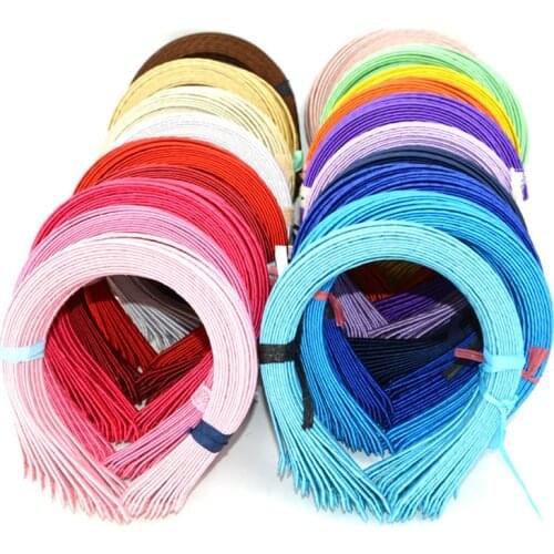 10Pcs/lot Fashion Children Hairbands 5MM Satin Candy Color Hair Hoop Ribbon Kids DIY Headbands Girls Polyester Hair Accessories