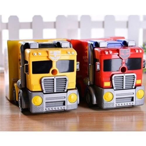 Cartoon Super Truck Pencil Sharpener for Children school Stationery Supplies