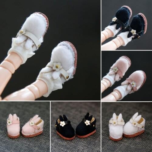 Ob11 baby shoes cloth Cute bunny boots Doll shoes for obitsu11 , ddf, body9 ,1 / 12bjd baby clothes doll accessories bjd shoes