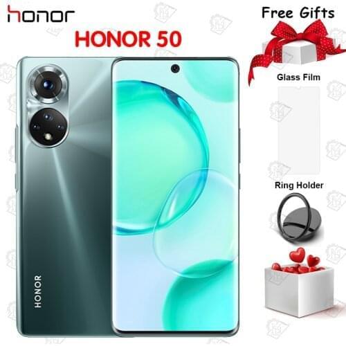New Arrival Original Honor 50 5G Mobile Phone 6.57 Inch OLED 120HZ Snapdragon 778G Android 11 Octa Core 108MP Camera Smartphone