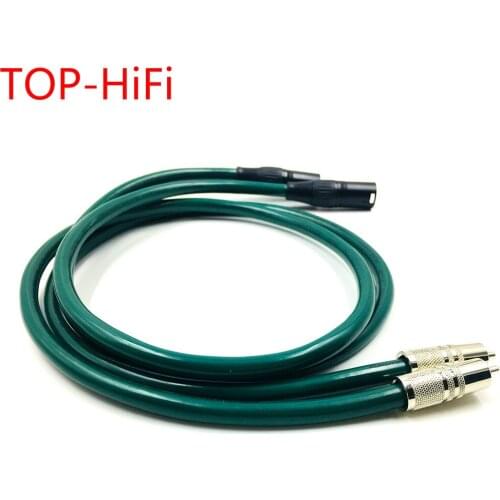 TOP-HiFi Pair Rhodium plated RCA to XLR Balacned Audio Cable RCA Male to XLR Male Interconnect Cable with FURUTECH FA-220