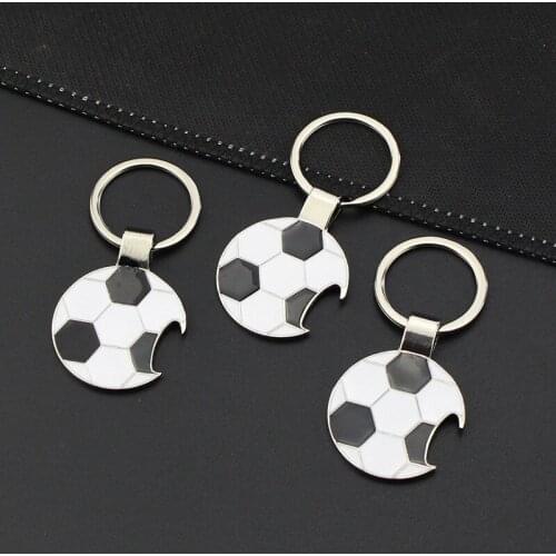 Factory direct metal Football Soccer opener Keychains exquisite fashion gifts sporting goods small gifts