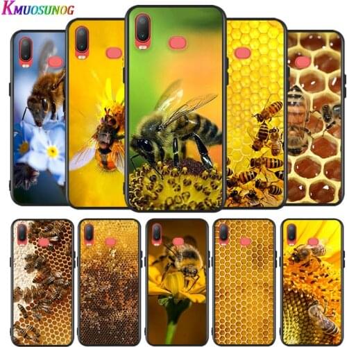 Golden honeycomb honey bee Silicone Cover For Samsung Galaxy A9 A8 Star A7 A6 A5 A3 Plus 2018 2017 2016 A750 Phone Case