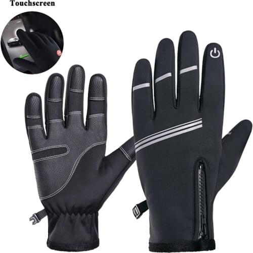 Sireck Sports Warm Touchscreen Windproof Winter Fleece Thermal Gloves Long Full Finger Outdoor Cycling Motorcycle Bicycle Gloves