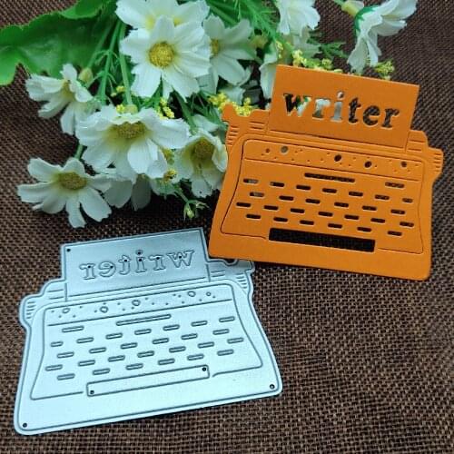Printer typewriter Metal Cutting Dies Stencils For DIY Scrapbooking Decorative Embossing Handcraft Die Cutting Template DIY
