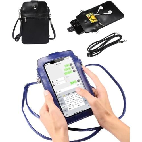 Vertical touch screen phone case universal Wallet Outdoor Bag Pouch case for 5.5-6.7-6.9 inch Multifunctional Cell mobile phones