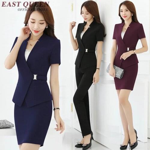 Womens skirt suit women elegant skirt suits office uniform designs women clothing social female AA2333 Y