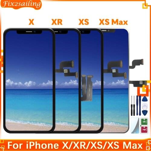 AAA+++ High Quality LCD For iPhone X XR XS XS Max Display Screen 3D Touch Screen Tested Good Repair Parts For Iphone 100% Tested