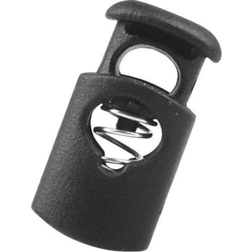 Mounchain 10pcs Push Cord Lock Spring Clasp Plastic Stoppers Ends Toggles Clip Apparel Bungee Elastic Rope Camping Tents Parts