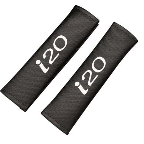 2pcs PU Fashion Car Seat Belt Cover Car Seat belt shoulder Pads for Hyundai I20
