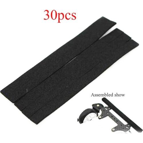 30pcs Widen Sponge Brake Bar Pad Sticker 6.1*90mm Shock Absorption Upgrade Parts for Tamiya Mini 4WD Car Model