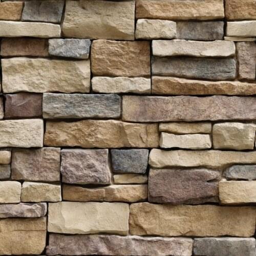 3D Wallpaper Stone Brick Wall Sticker Self-adhesive Wallpaper Home Decor Wall Art Decor Living Room Bedroom Bathroom Wall Decor