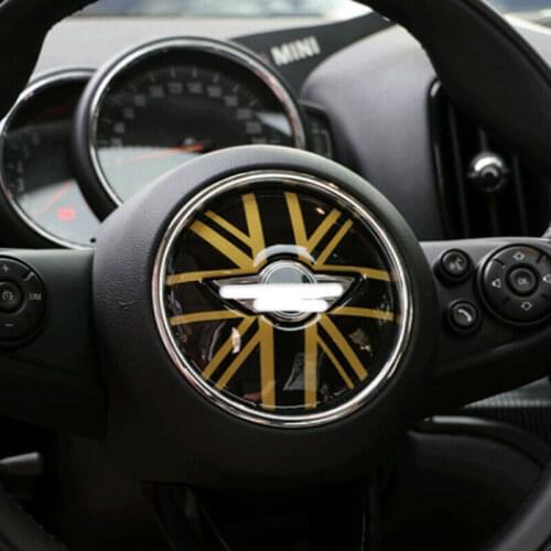 Union Jack UK Car Steering Wheel Cover Stickers Fit Cooper S F54 F55 F56 F57