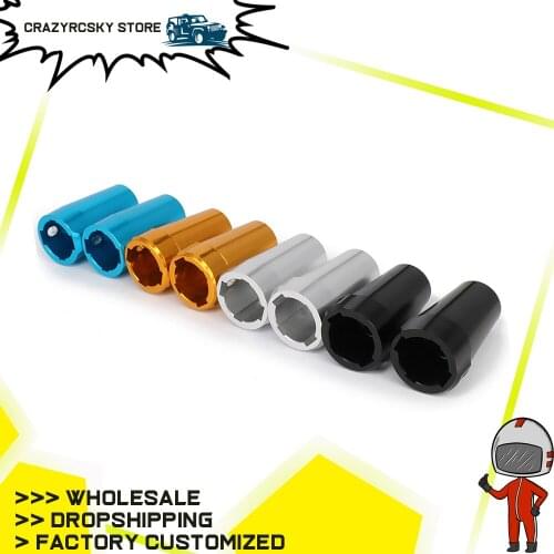 Aluminum Rear cup axle adapters lockout for 1/10 rc hobby model car 1/10 axial scx10 jeep wrangler scx10 axle upgraded parts