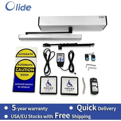 Residential/Commercial Automatic Handicapped Door Opener with 2pcs Steel Wireless&Wired Push Switch