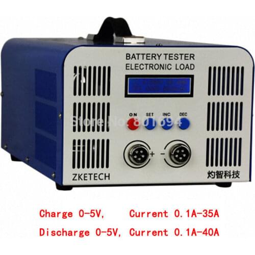 EBC-A40L 0-5V 3.2V3.7V4.2V High Current Lithium Iron Lithium Ternary Battery Capacity Tester Charge 35A Discharge 40A