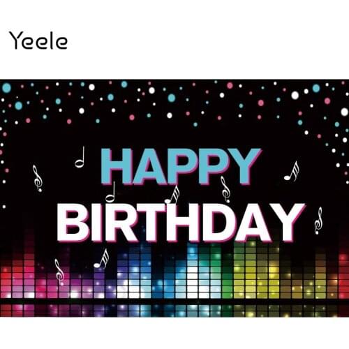 Yeele Photocall Baby Birthday Backdrops Music Note Wild Party Decor Photographic Background Props Photography For Photo Studio