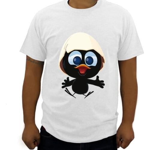 Sunlight T-Shirt Big Size Men Calimero Men T Shirt Painted Funny Tshirt Men T-Shirt Hip Hop fashion cool man tee shirt big size