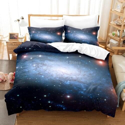 Star Sky 3d Bedding Set Duvet Quilt Cover Comforter Bed Linen Sets Decor Custom Twin Queen King Single Size Galaxy Space Planet
