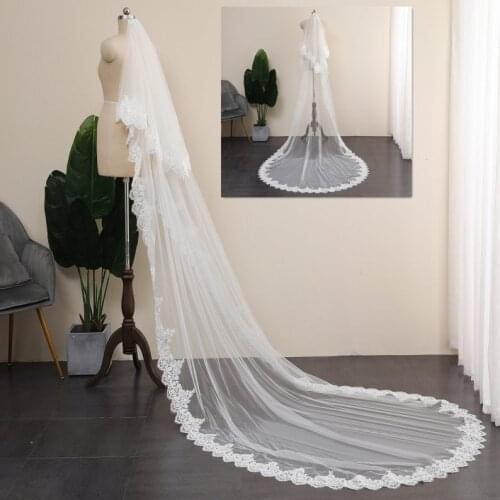 Beautiful circle of Lace Bridal Veil,2 tier Elegant Bridal Wedding,Cathedral Veil,Chapel Veil,Waltz Veil, wedding veil with comb
