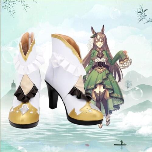 Pretty Derby Satono Diamond Cosplay Shoes Boots Halloween Costumes Accessory Custom Made