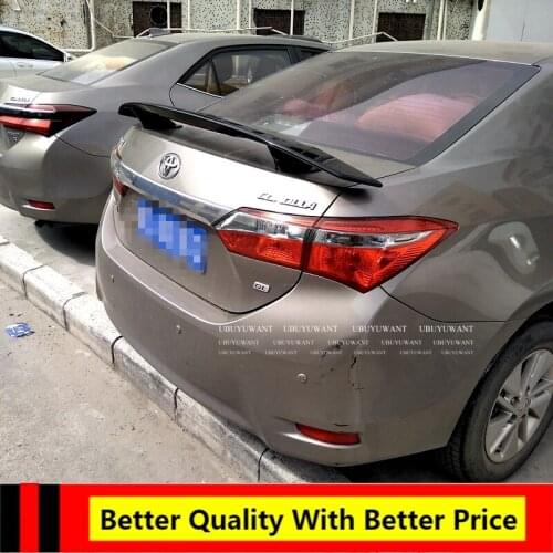 Car Lip Spoiler Universal For All Sedan Car ABS Plasitc Primer Color Rear Trunk Tail Wing For TOYOTA COROLLA 2014 2015 2016 2017