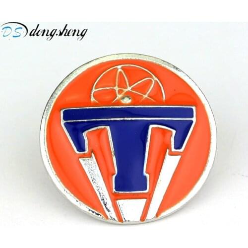 Fashion Movie Jewelry The Walking Dead Uniform Star King County Sheriff Badge Gaes Cosplay Pin Shirt Brooches