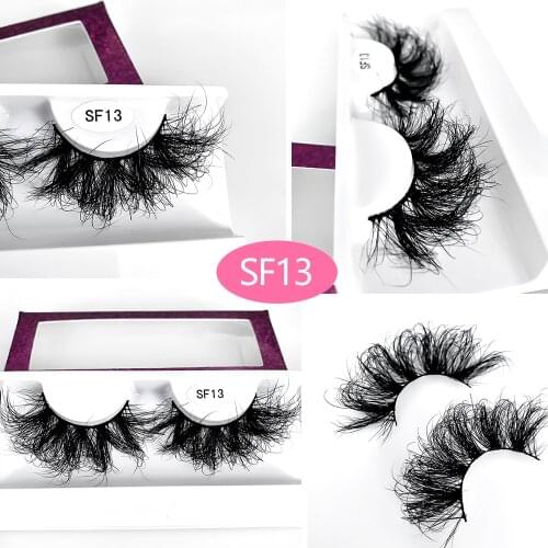 NEW 15-25mm Lashes Mink Eyelashes Real Mink Hair Fluffy Messy Soft Natural Lashes Makeup 3d Mink Lashes