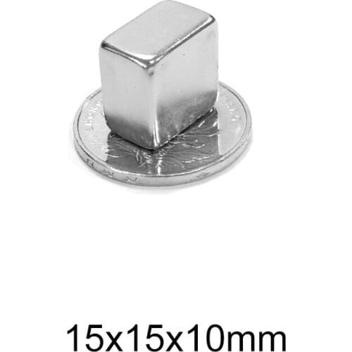 2/5/10/20/25PCS 15X15X10 Quadrate Search Magnet 15mm*15mm Powerful Magnetic Magnet 15x15x10mm Strong Neodymium Magnets 15*15*10
