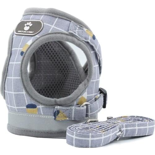 Pet Chest Harness Vest Type Dog Leash Reflective Harness Cat Chest Back Pet Supplies Dogs Pets Accessories