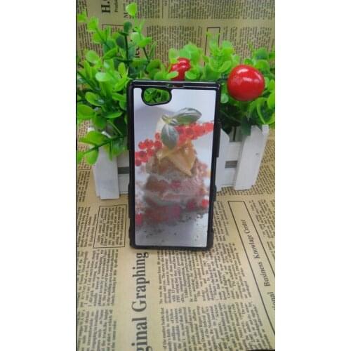 Wtsfwf DIY 2D Sublimation hard PC Blank Case for Sony Z1 Mini with Aluminum Inserts 10pcs/lot