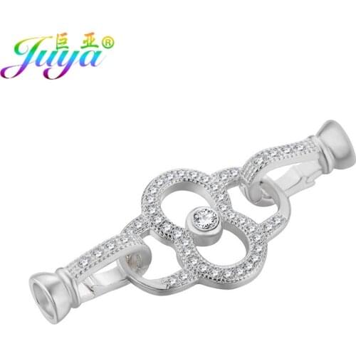 Beadwork Jewelry Material Supplies Hollow Flower Fastener Pearls Clasp Accessories For Women Natural Stone Pearls Jewelry Making