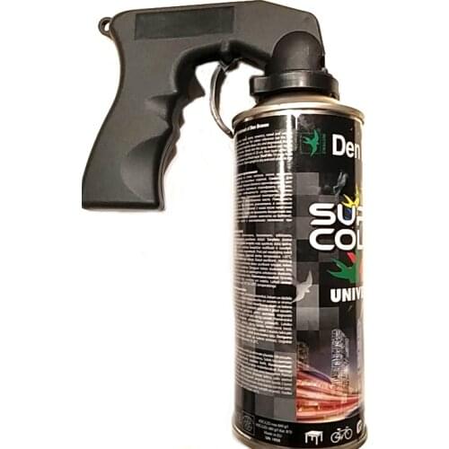 1Pcs Black/Yellow Spray Adaptor Paint Care Aerosol Spray Gun Handle with Full Grip Trigger Locking Collar Car Maintenance