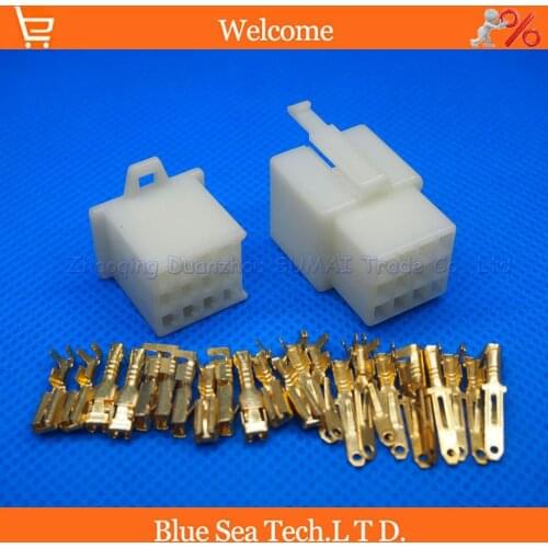 2.8mm 12 Way/pin Electrical Connector Kits Male&Female socket plug for Car Motorcycle etc. Free shipping