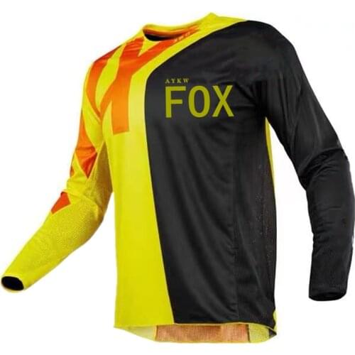 2021 Cycling Downhill Jersey Maillot Mtb aykwFox Jersey Cycling Enduro Men Ciclismo Long Sleeve Shirts Camiseta Motocross Mx Vtt